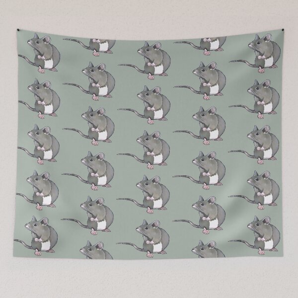 Item preview, Cute Little Grey Mouse, Digital Art, Freehand Illustration designed and sold by JoyfulWhimsy.