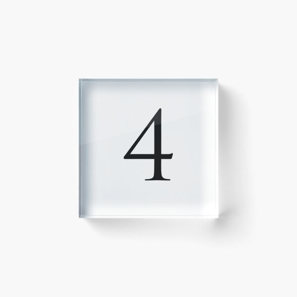 Item preview, Number Four / 4 - Stylish Serif Font (Black) designed and sold by STUDIO-72.