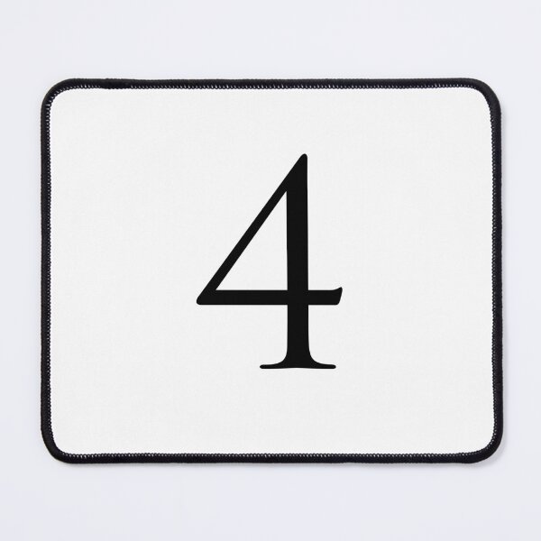 Item preview, Number Four / 4 - Stylish Serif Font (Black) designed and sold by STUDIO-72.