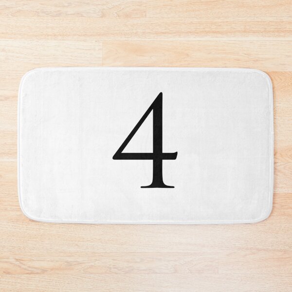 Item preview, Number Four / 4 - Stylish Serif Font (Black) designed and sold by STUDIO-72.