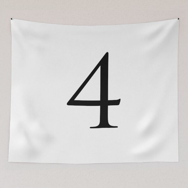 Item preview, Number Four / 4 - Stylish Serif Font (Black) designed and sold by STUDIO-72.