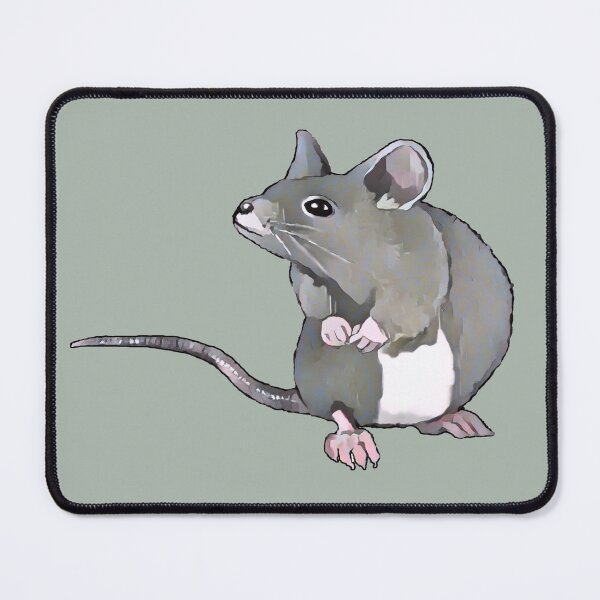 Item preview, Cute Little Grey Mouse, Digital Art, Freehand Illustration designed and sold by JoyfulWhimsy.