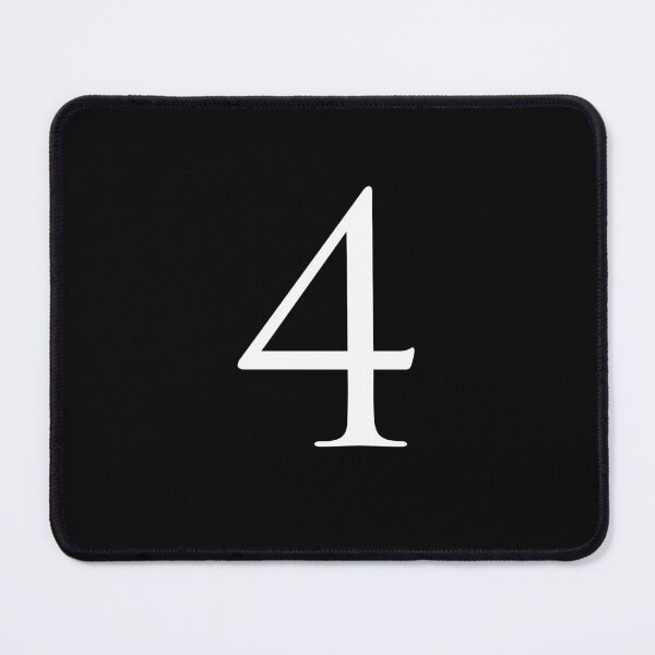 Item preview, Number Four / 4 - Stylish Serif Font (White) designed and sold by STUDIO-72.