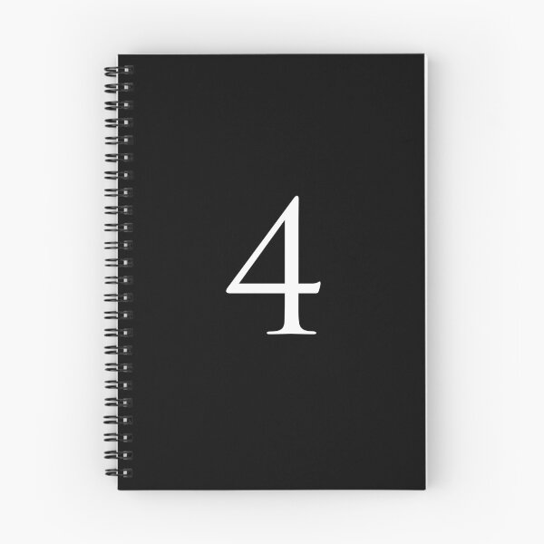 Item preview, Number Four / 4 - Stylish Serif Font (White) designed and sold by STUDIO-72.
