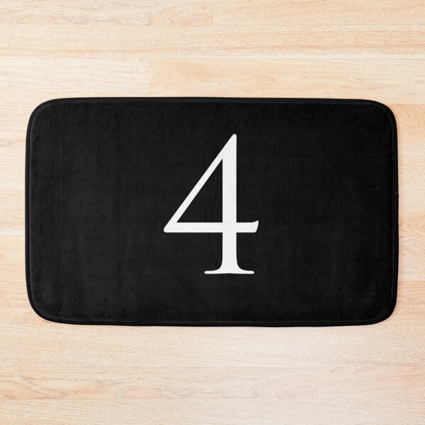 Item preview, Number Four / 4 - Stylish Serif Font (White) designed and sold by STUDIO-72.