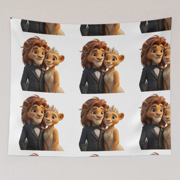 Item preview,  lion king and his wife designed and sold by sweetiejojo.