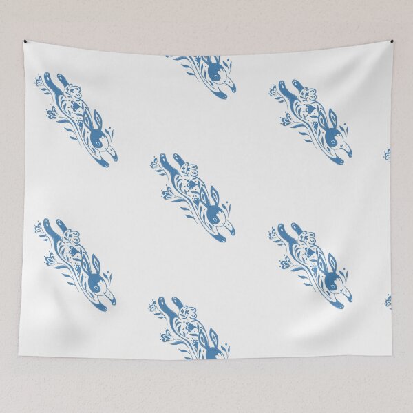 Item preview, Blue paisley bunny designed and sold by Brigidmalloy.