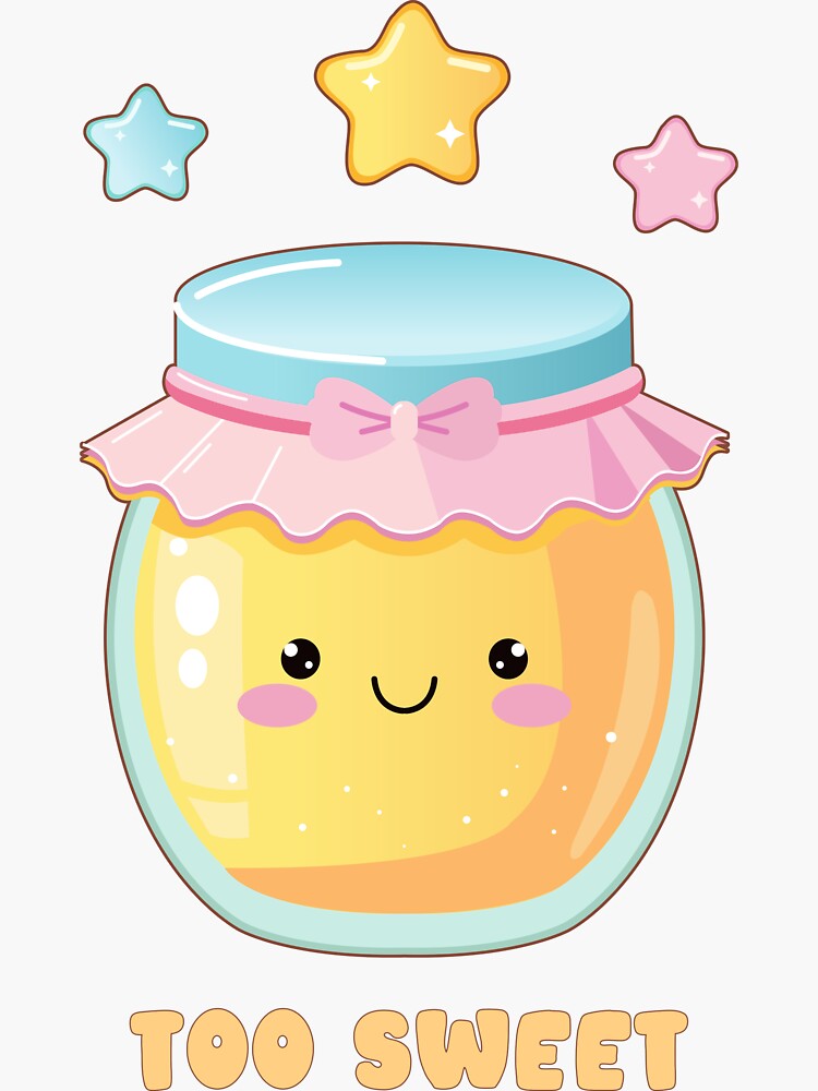 Thumbnail 3 of 3, Sticker, Honey Jar | Too Sweet designed and sold by JOliverDesigns.