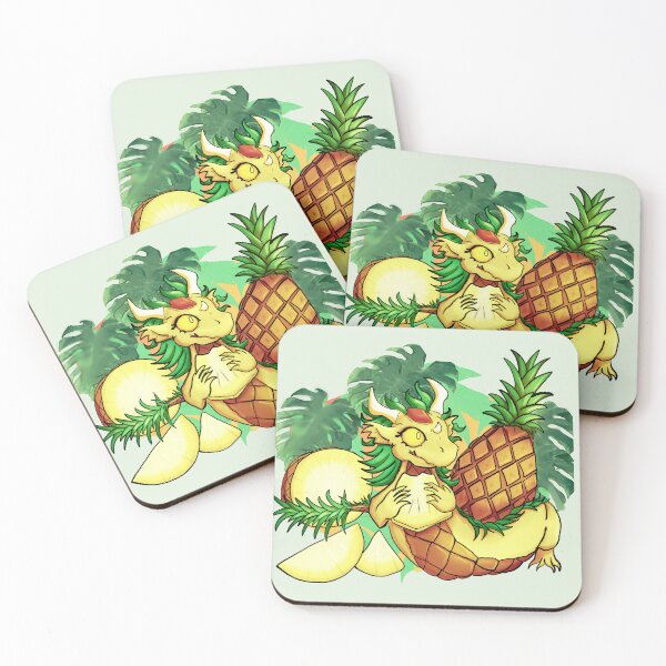 Item preview, pineapple dragon designed and sold by Inkhandsloreheart.