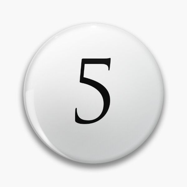 Item preview, Number Five / 5 - Stylish Serif Font (Black) designed and sold by STUDIO-72.