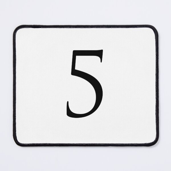 Item preview, Number Five / 5 - Stylish Serif Font (Black) designed and sold by STUDIO-72.