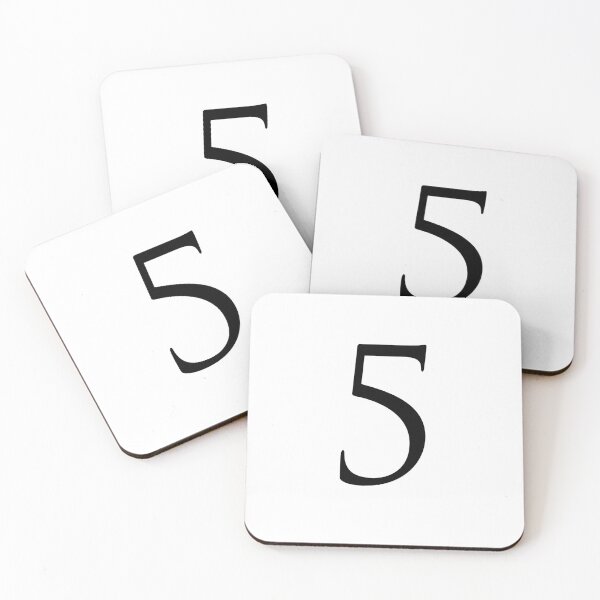 Item preview, Number Five / 5 - Stylish Serif Font (Black) designed and sold by STUDIO-72.