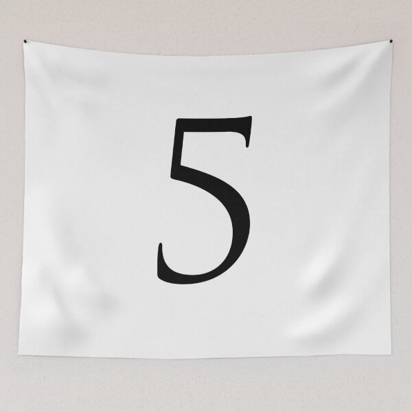 Item preview, Number Five / 5 - Stylish Serif Font (Black) designed and sold by STUDIO-72.