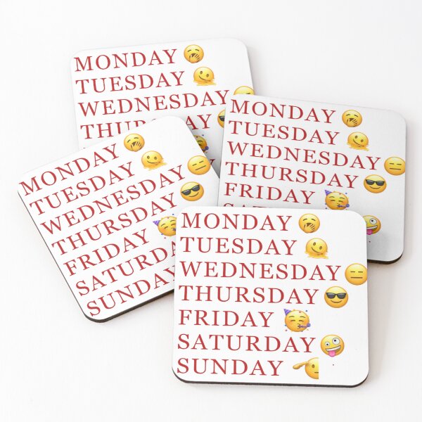 Item preview, The days of the week designed and sold by cxcolatte .