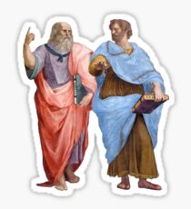 Plato and Aristotle Sticker