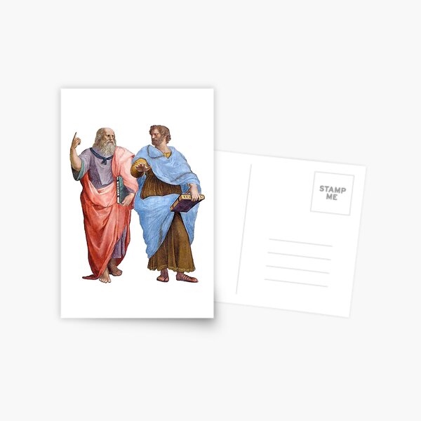 Plato and Aristotle Postcard