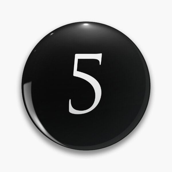 Item preview, Number Five / 5 - Stylish Serif Font (White) designed and sold by STUDIO-72.