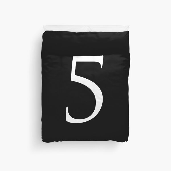 Item preview, Number Five / 5 - Stylish Serif Font (White) designed and sold by STUDIO-72.