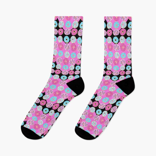 Item preview, Sprinkle Donuts With pink heart and black background  designed and sold by missmann.