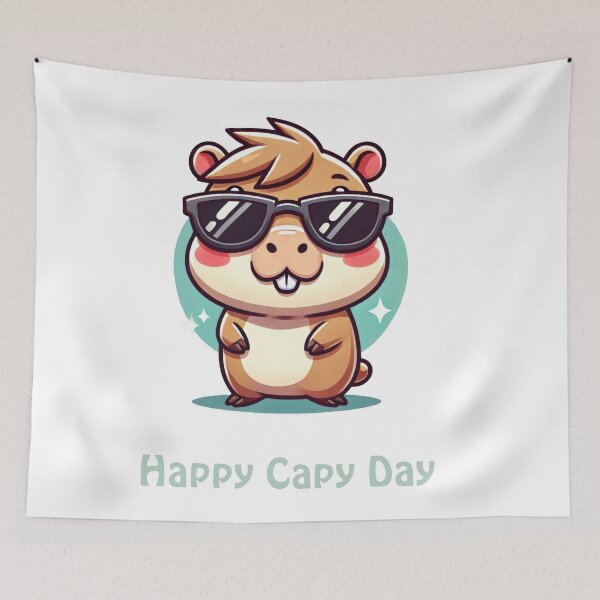 Item preview, Happy Capybara Day! designed and sold by XYZish.