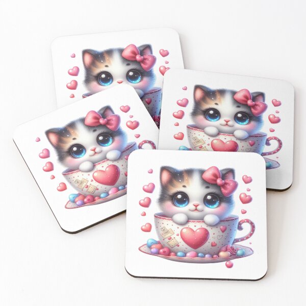 Item preview, Adorable kitten in a teacup designed and sold by JonysCreativeDesigns.
