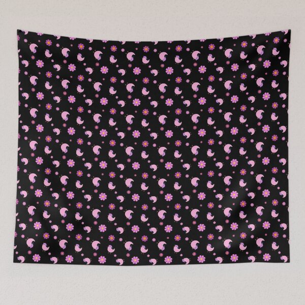 Item preview, Pink Lady Birds Springtime Flowers designed and sold by Lorenza Krautkraemer Designs.