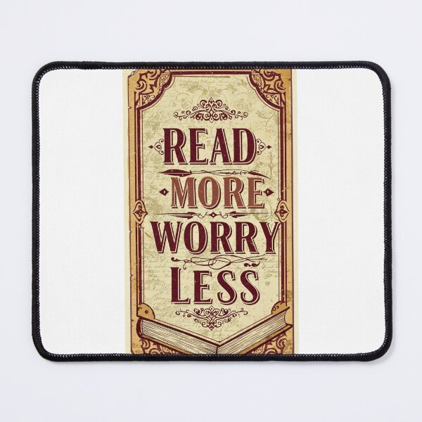 Item preview, READ MORE WORRY LESS designed and sold by FitEnvy.