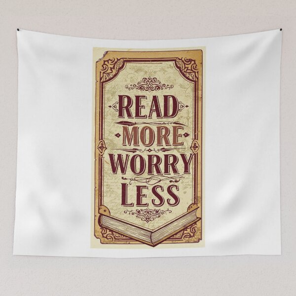 Item preview, READ MORE WORRY LESS designed and sold by FitEnvy.