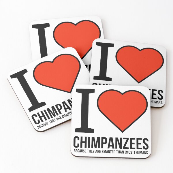 Item preview, I love chimpanzees  designed and sold by Rachel the Artist .