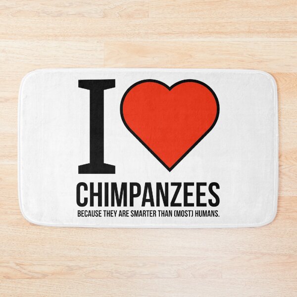 Item preview, I love chimpanzees  designed and sold by Rachel the Artist .