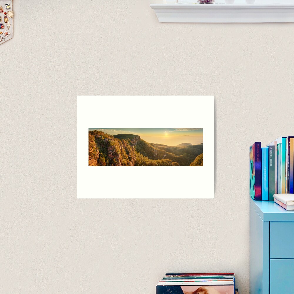 Mt William from Mitchell Plateau, Grampians, Victoria, Australia Art Print