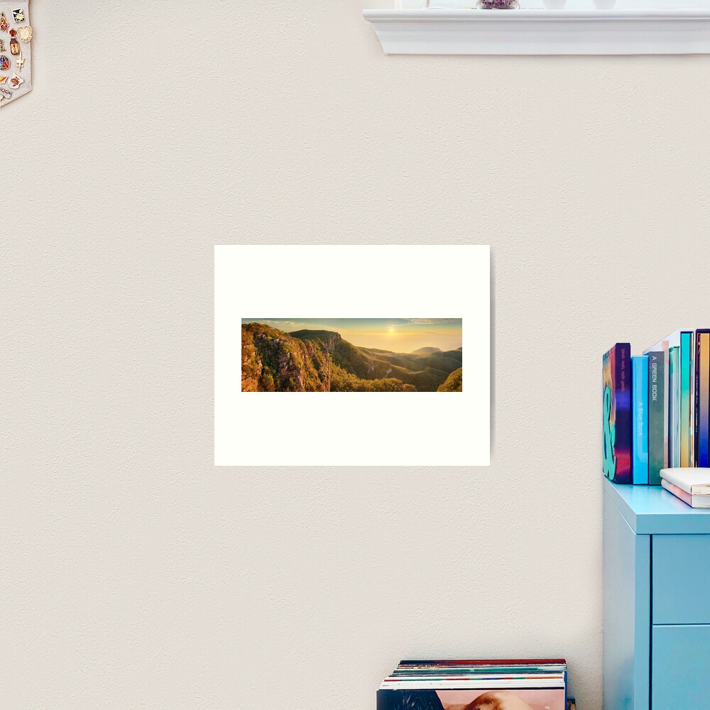 Mt William from Mitchell Plateau, Grampians, Victoria, Australia Art Print