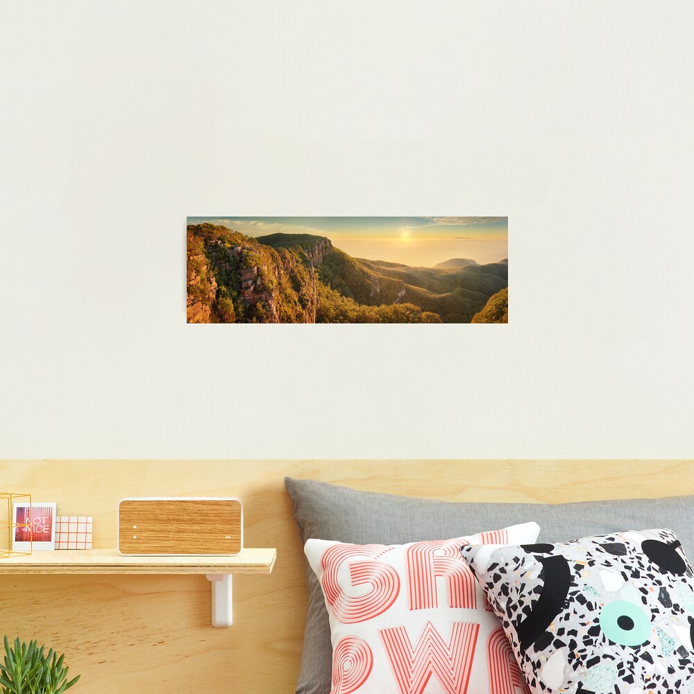 Mt William from Mitchell Plateau, Grampians, Victoria, Australia Photographic Print