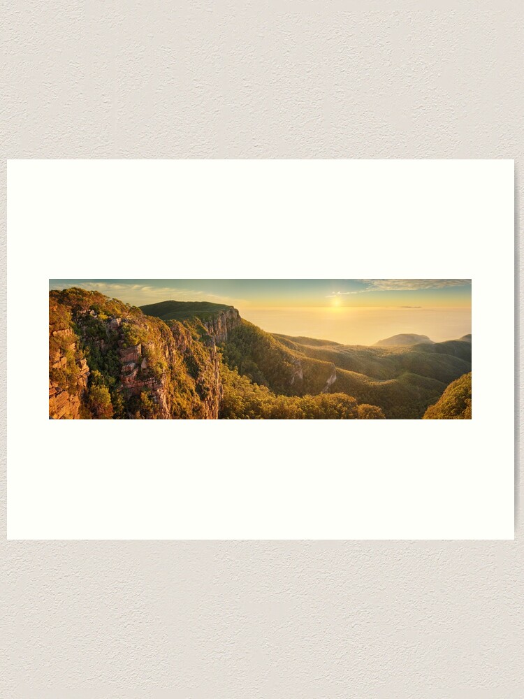 Alternate view of Mt William from Mitchell Plateau, Grampians, Victoria, Australia Art Print