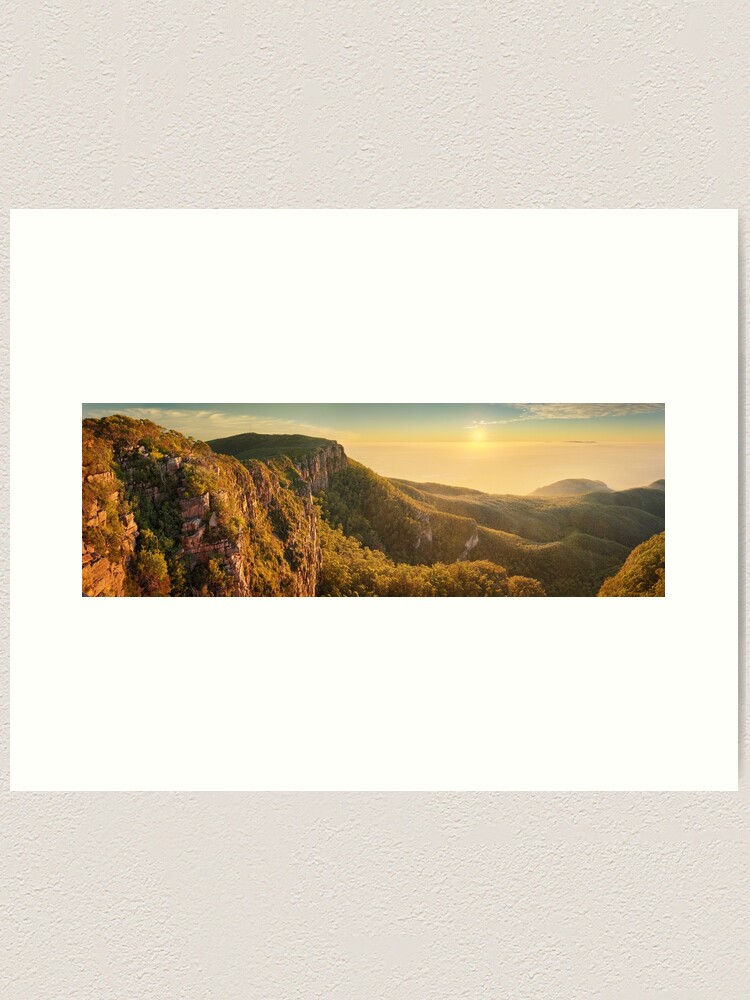 Alternate view of Mt William from Mitchell Plateau, Grampians, Victoria, Australia Art Print