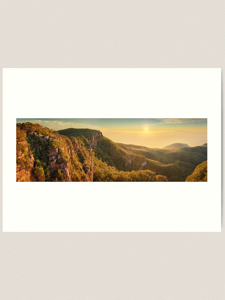 Alternate view of Mt William from Mitchell Plateau, Grampians, Victoria, Australia Art Print