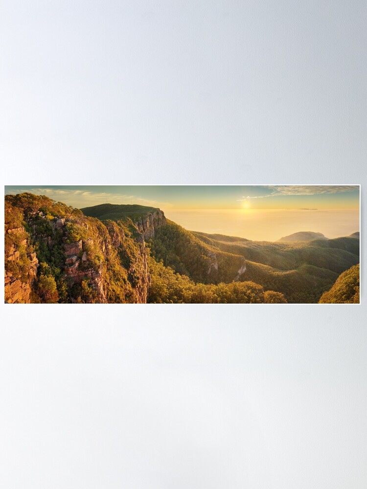 Alternate view of Mt William from Mitchell Plateau, Grampians, Victoria, Australia Poster