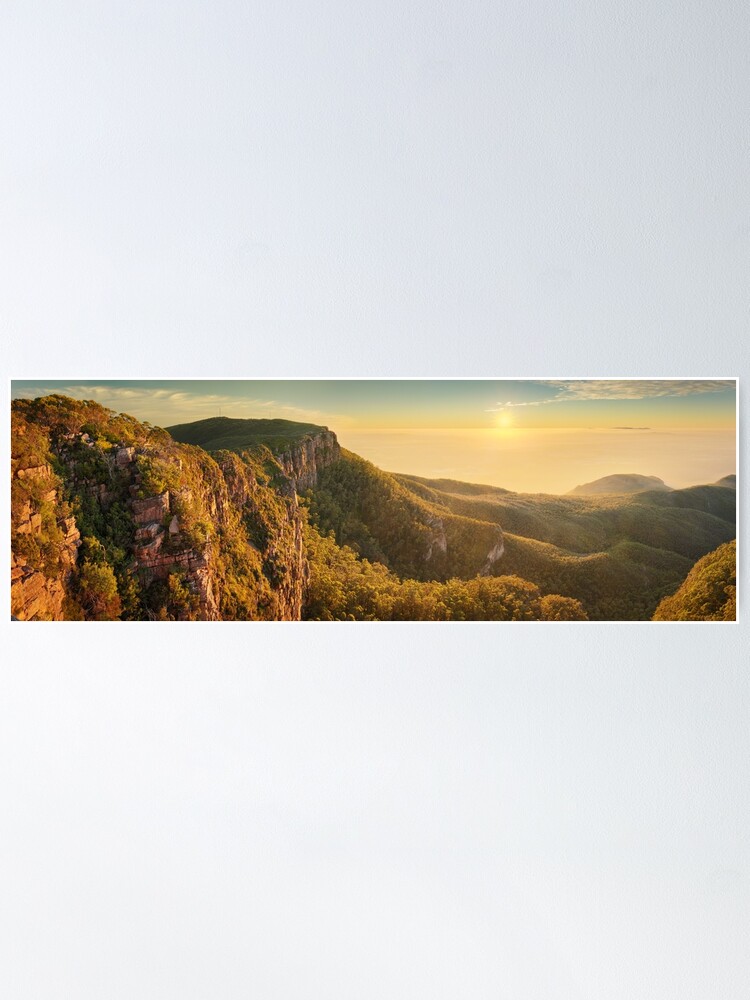 Alternate view of Mt William from Mitchell Plateau, Grampians, Victoria, Australia Poster