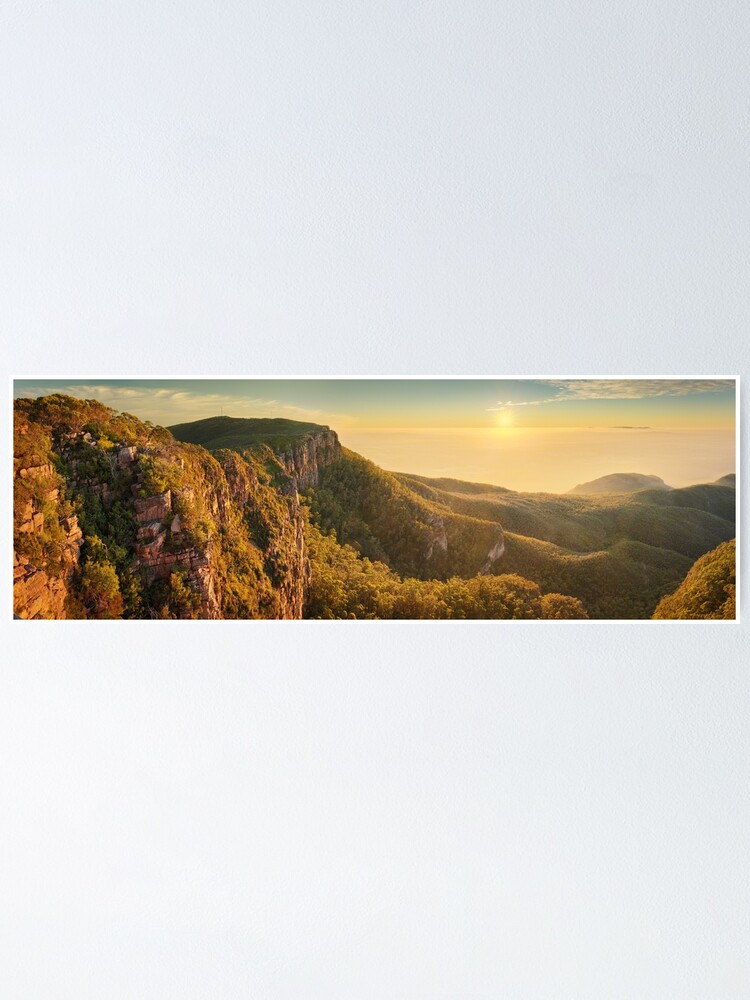 Alternate view of Mt William from Mitchell Plateau, Grampians, Victoria, Australia Poster