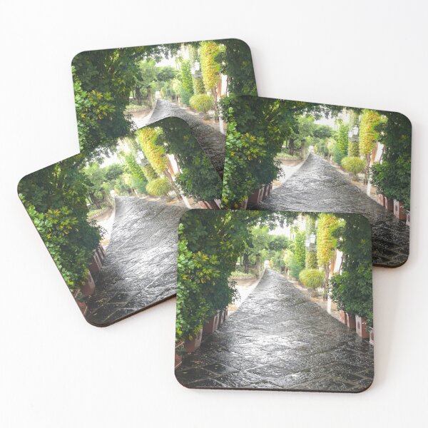Item preview, Winding stone pathway in Italy, framed by lush greenery. designed and sold by IFLYBaby.