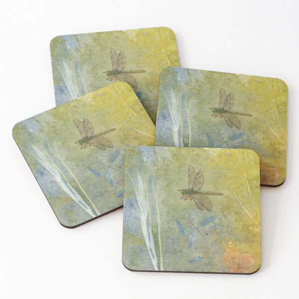 Item preview, Dragonfly with Plant Impressions designed and sold by The Elderberry Blossom.