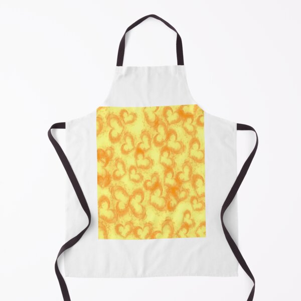 Item preview, here are many hearts painted with orange strokes on a light yellow background, can be used for various romantic, festive projects, cards, invitations, wallpapers. designed and sold by Lara-ArtFiesta.