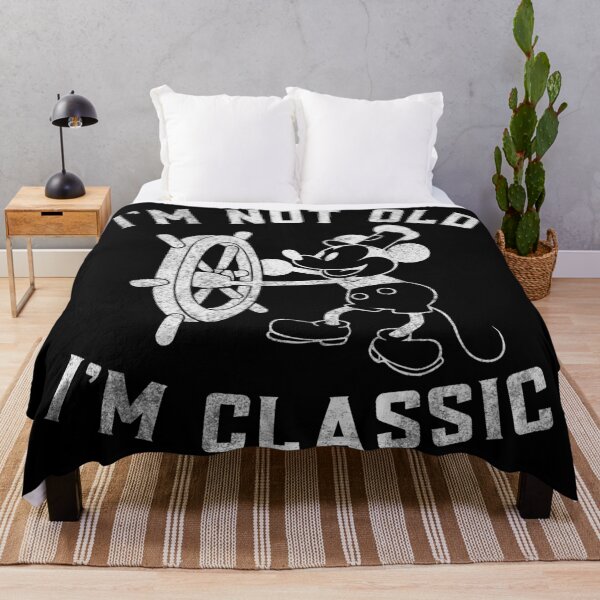 Item preview, I'm Not Old I'm Classic Funny Steamboat Mickey Mouse White designed and sold by KamiTrendz.