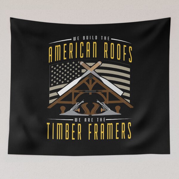 Item preview, Timber Framers We Build American Roofs designed and sold by javaneka.