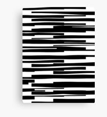 Organic No. 11 Black & White #minimalistic #design #artprints #redbubble Canvas Print