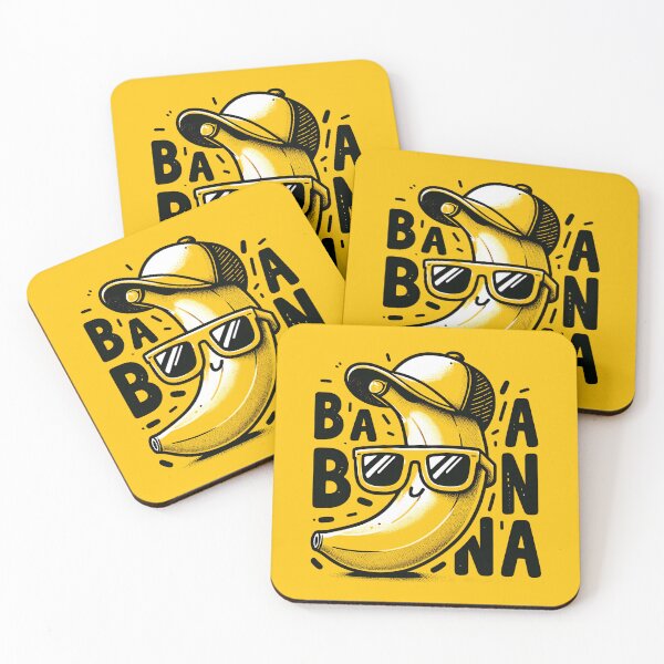 Item preview, Cool Banana Cartoon with Sunglasses and Hat - Fun and Quirky Banana Art designed and sold by Psycho-Crazy.