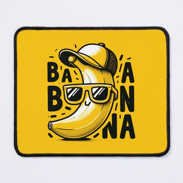Item preview, Cool Banana Cartoon with Sunglasses and Hat - Fun and Quirky Banana Art designed and sold by Psycho-Crazy.