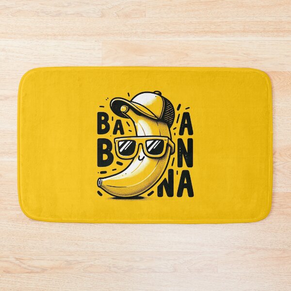 Item preview, Cool Banana Cartoon with Sunglasses and Hat - Fun and Quirky Banana Art designed and sold by Psycho-Crazy.