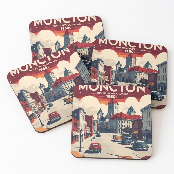 Item preview, Moncton Canada 1950s Vintage Travel Tourism designed and sold by TravelersGems.
