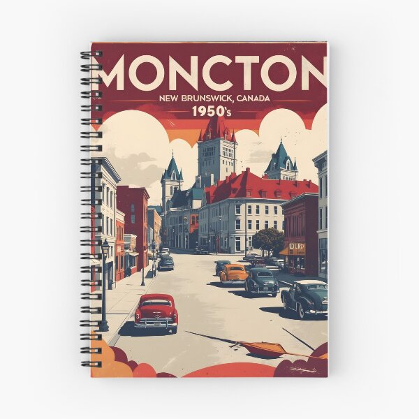 Item preview, Moncton Canada 1950s Vintage Travel Tourism designed and sold by TravelersGems.
